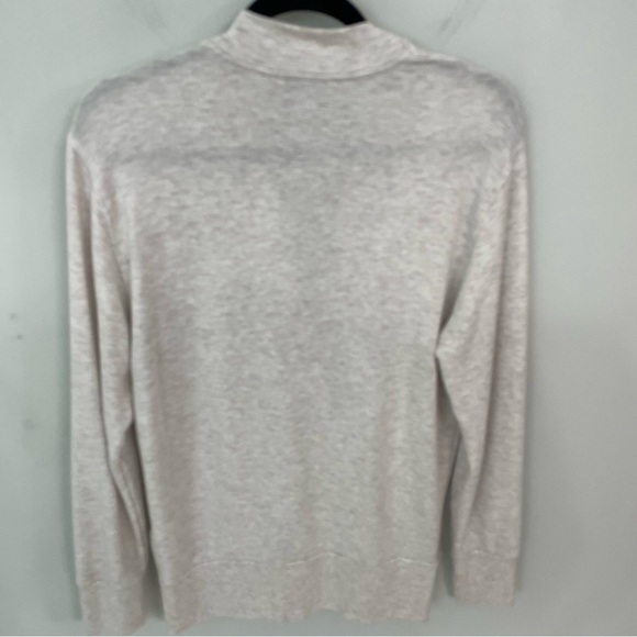 Athleta Purana V-Neck Wrap Sweatshirt XS Toasted Tan Heather Yoga Casual g30 - Picture 6 of 6